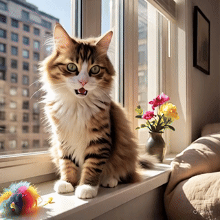 Chat étonné