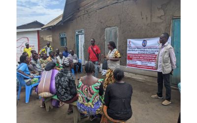 Sensibilisation communautaire sur la protection de l’enfant à Rutshuru